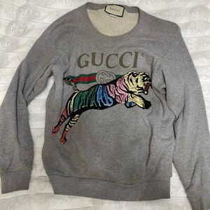 Gucci Gray Logo Sweatshirt